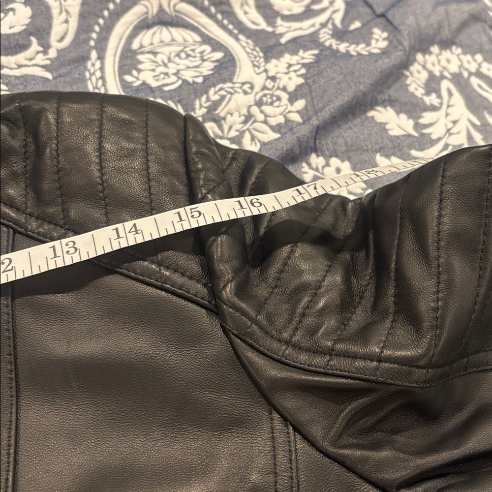 Women’s Bolvaint Paris Classic Black Lambskin Leather Bomber Jacket - Picture 15 of 17